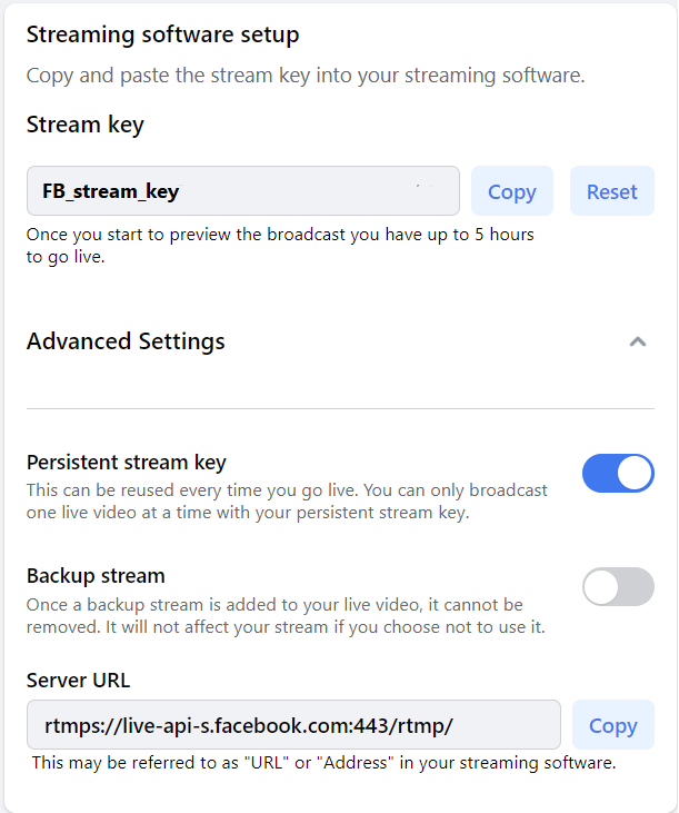 How to get URL of live Facebook videos